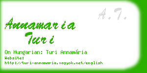 annamaria turi business card